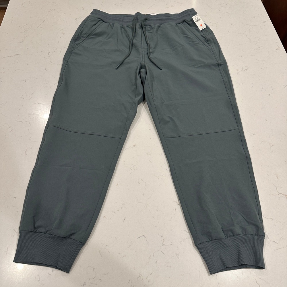 Old Navy StretchTech High-Rise Joggers L Blue Gray Athletic Workout Pants